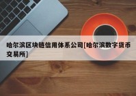 哈尔滨区块链信用体系公司[哈尔滨数字货币交易所]